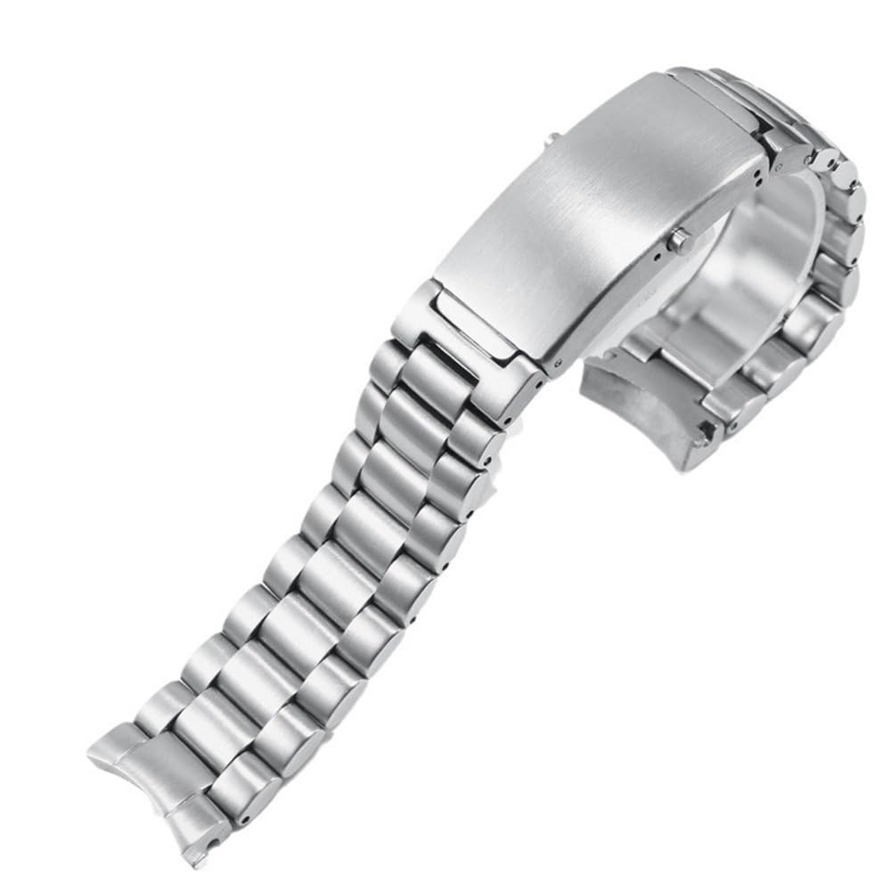 Masywny pasek stal nierdz. z zakr. końcami do Omega Seamaster 300