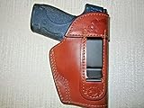 S&W M&P Shield 9MM & 40 Cal. IWB,OWB,SOB,Brown Leather ambidextrous Holster