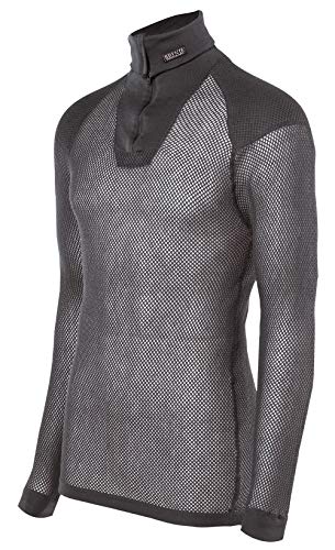 Preisvergleich Produktbild Brynje Super Thermo Zip-Polo mit Schultereinlage, Schwarz, M