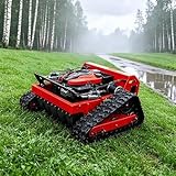 Remote Control Tracked Mower for Steep Hills & Orchards – 550mm Cut, 680m Range, 2.5 Acres/Hour, Conquer 45° Slopes Without Walking