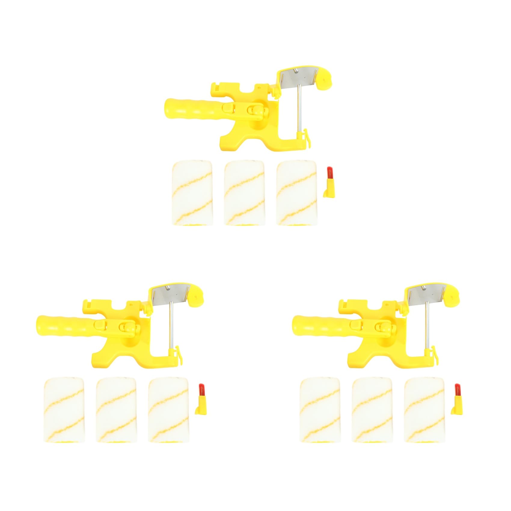 Ctrlzs 18Pcs Paint Edger Roller Brush Tools Portable Clean-Cut Brush For Home Wall Ceilings
