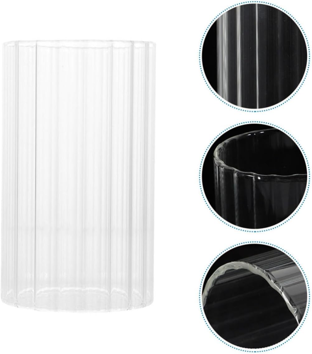 Glass Candle Chimney Holder Shade for Pillar Candles