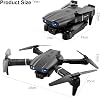 Dron Plegable E99 Pro con Cámaras Duales 4K HD para Adultos y Adolescentes 14+ – Video en Vivo FPV, Resistente al Viento, 3 Modos de Velocidad, Inicio con un Botón, Volteretas 360°, 2 Baterías, Estuche de Transporte 7