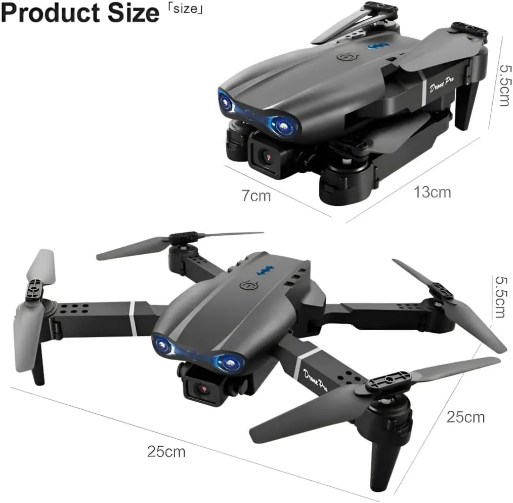 E99 Pro Drone product size dimensions
