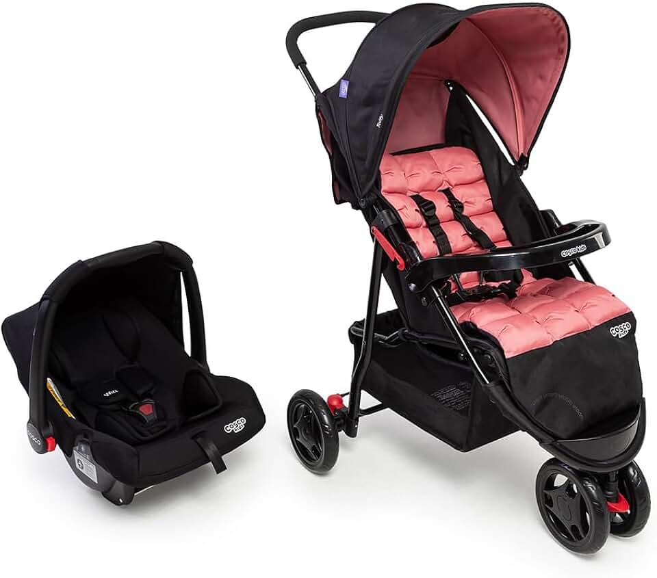 Travel System Cosco Kids, Toffy Duo, Rosa Noite