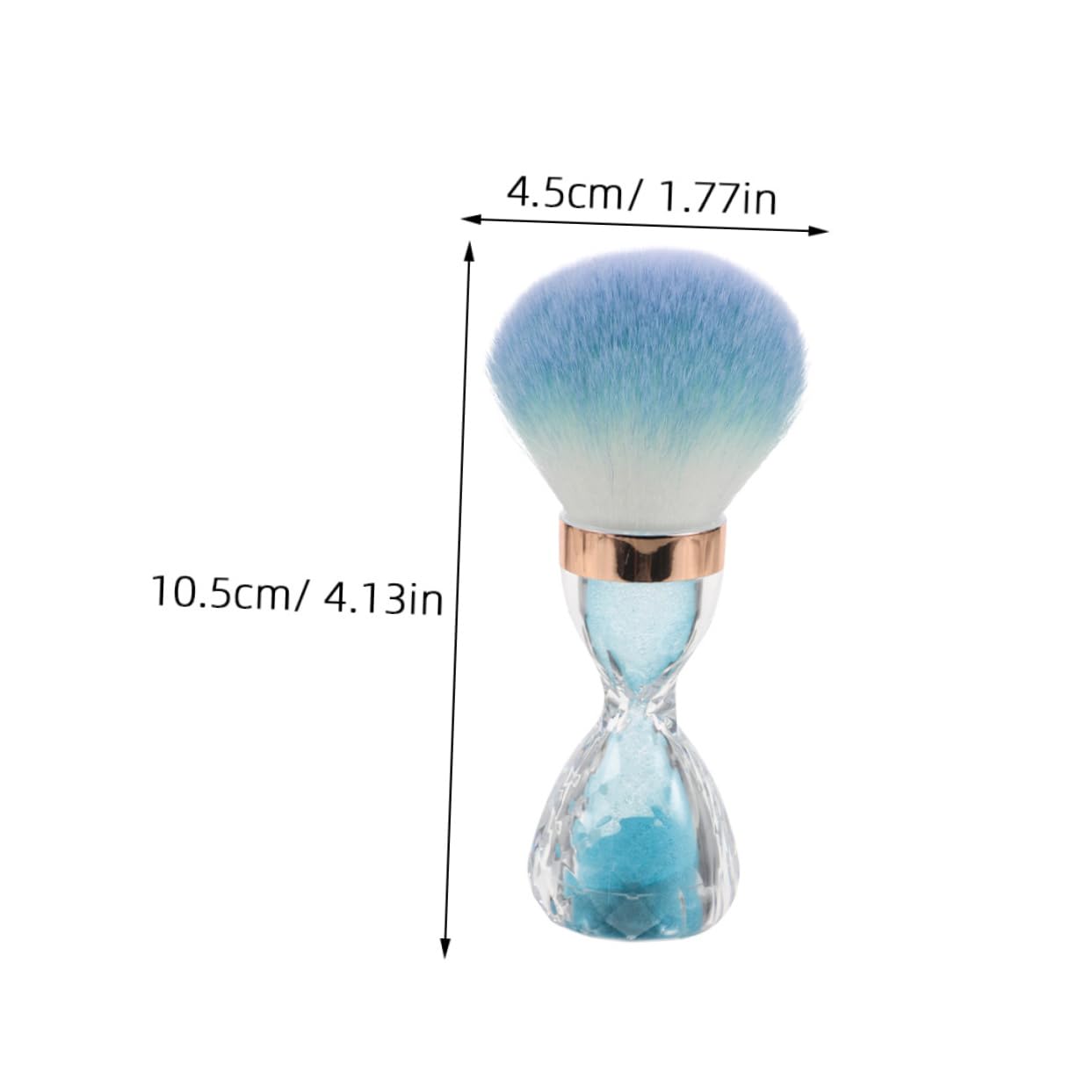 Vaguelly 2pcs Soft Large Head Nail Dust Brush for Acrylic Nails Manicure Brush Gentle Fluffy Remover Powder Cleaner for Art and Makeup Tools