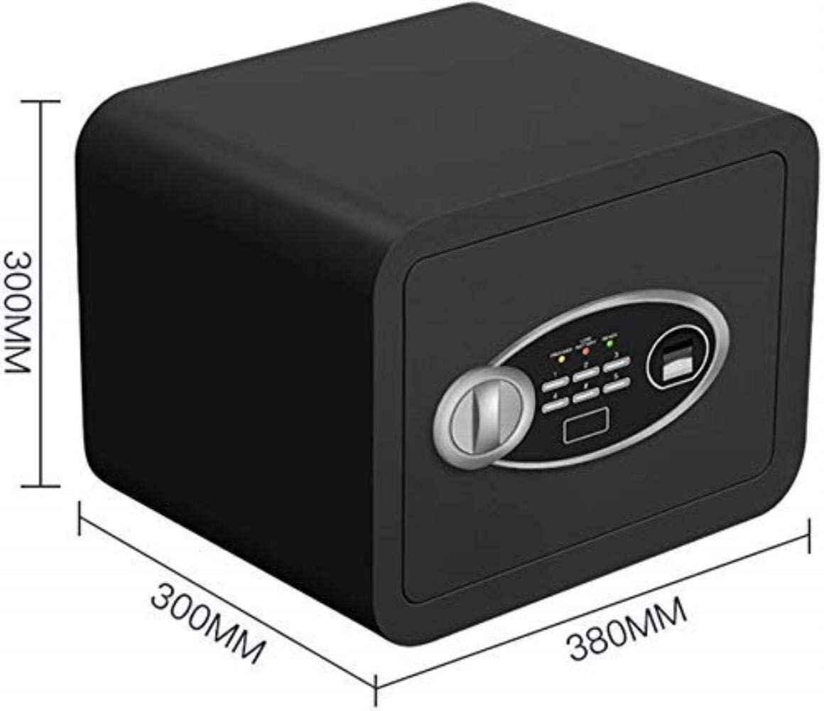 Coffre-fort ignifuge étanche pour empreintes digitales 38 L – Boîte de sécurité en acier avec mot de passe et système d'alarme Idéal pour la maison ou le bureau Solution de rangement antivol
