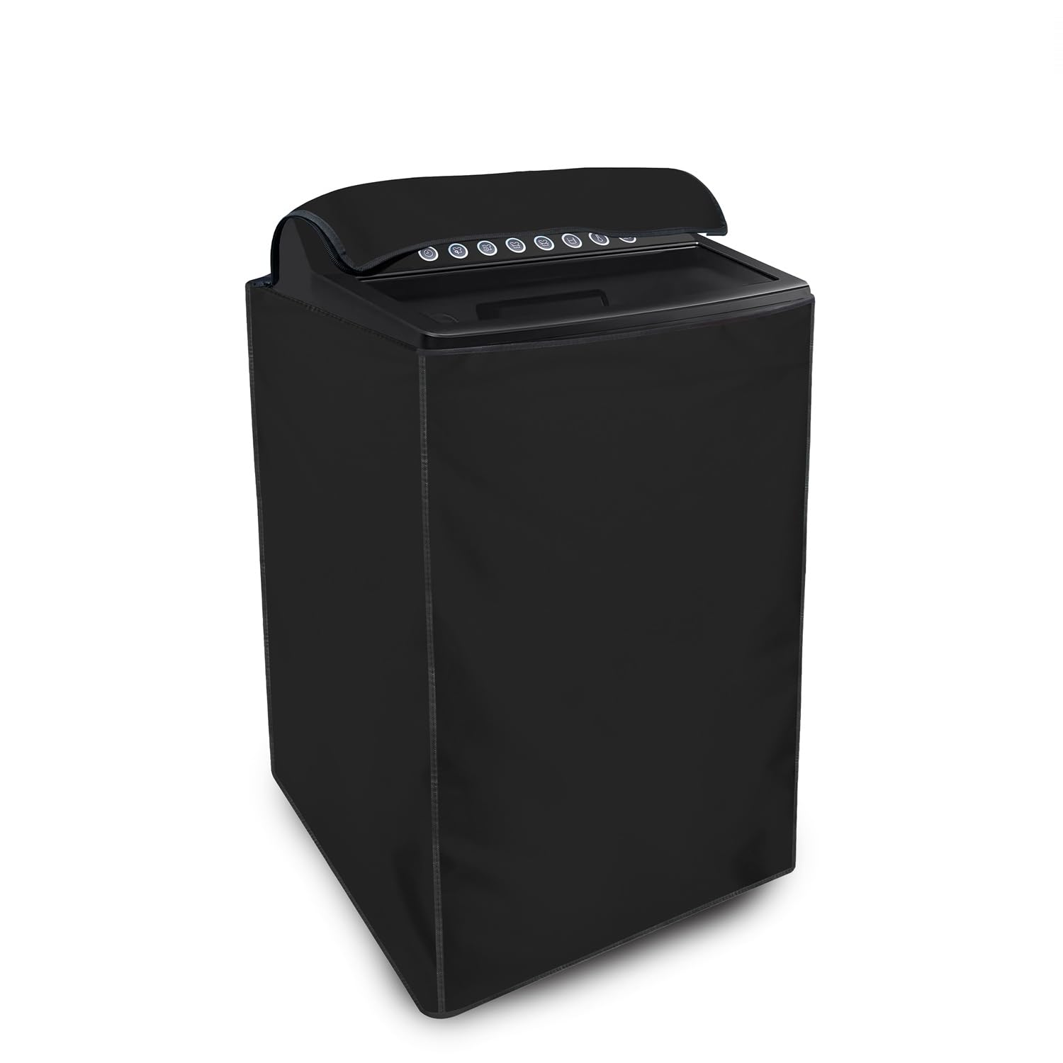Star Weaves Top Load Washing Machine Cover for LG 10 KG Fully-Automatic Top Loading T10SJSS1Z, Black