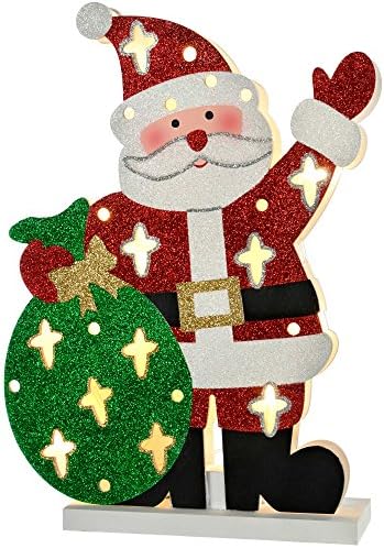 WeRChristmas Pre-Lit Penguin Christmas Decoration, 31 cm - Multi-Colour