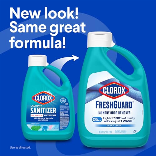 Clorox FreshGuard Liquid Laundry Odor Remover, Clean Linen Scent, 42 fl.oz. - image 2