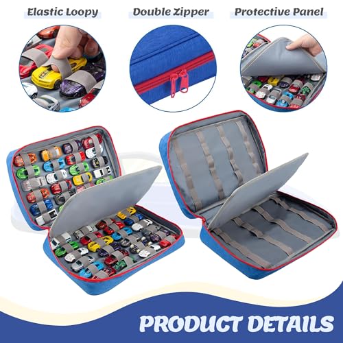 KISLANE Toy Car Storage Case, Diecast Display Case 48 Slots (Blue) by KISLANE - Used condition - Image 3