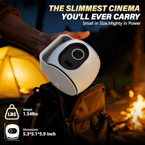 Image of zitronix Smart Projector for Room Built in Android 13 0.6: 1 Ultra Short Throw Projector for Home Cinema Keystone Correction with HDMI /WiFi /USB 65W Type-c Power Port & PD30W Power Bank Permitted