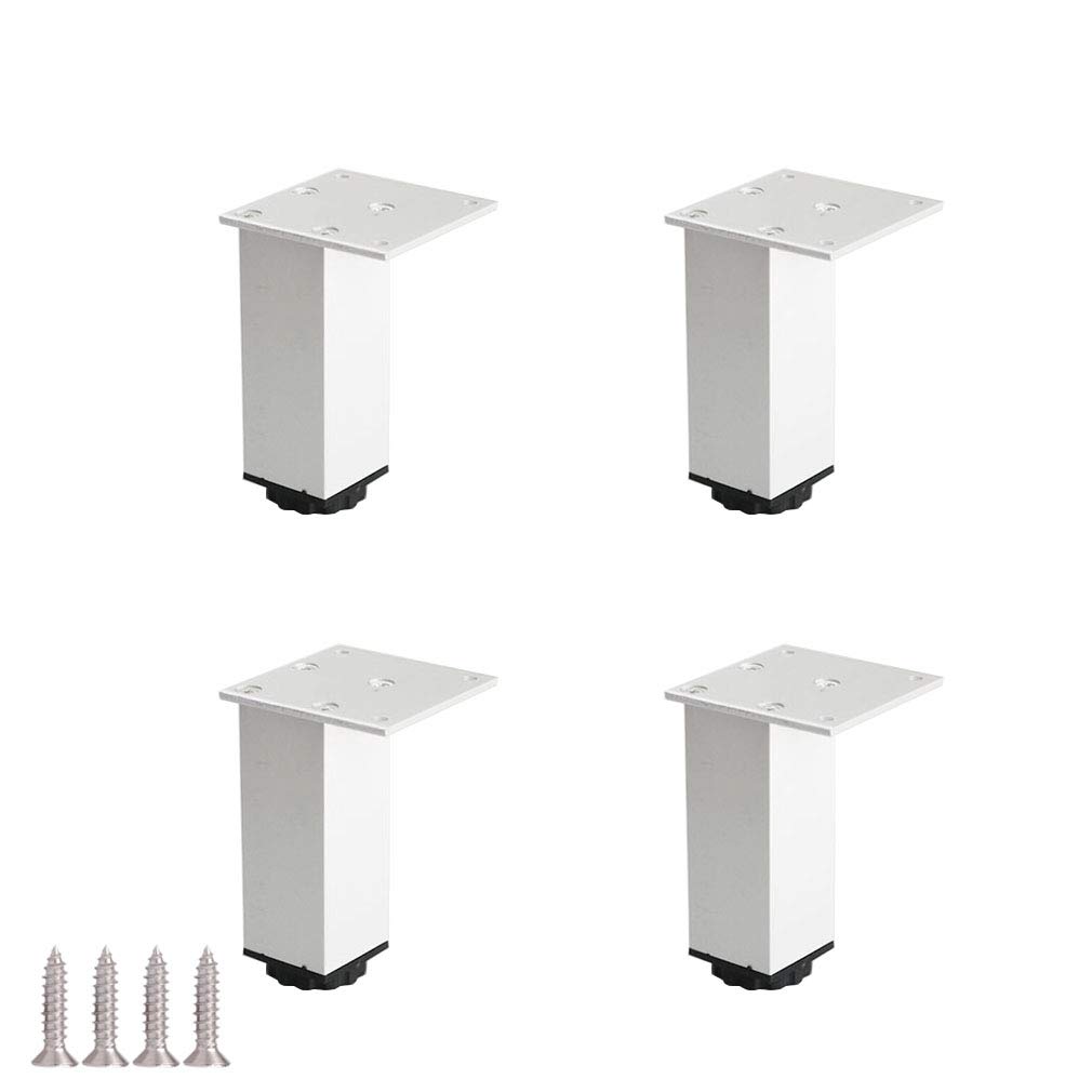 Patas de metal para muebles regulables: juego de 4 piezas para mesa de café y sofá