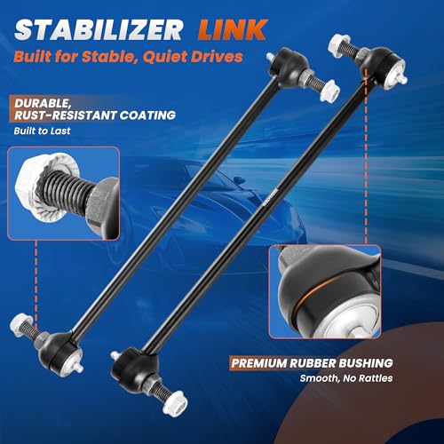 Image of KUIPERAUTO 8PCS Front Suspension Kit Lower Control Arms and Ball Joints Compatible With 2004-2008 Acura TSX, Compatible With 2003-2007 Honda Accord