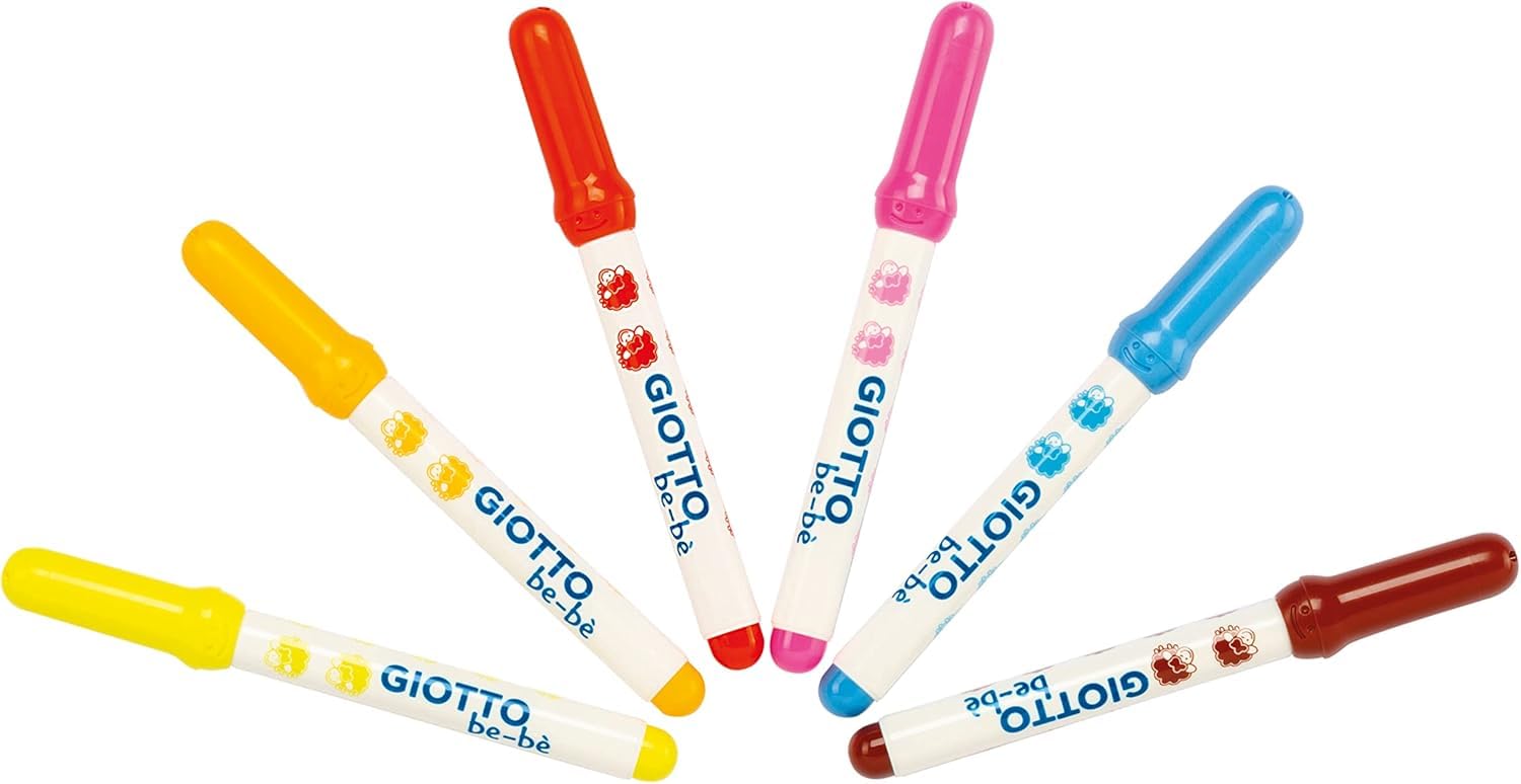 Lot Giotto Bébé 12 Feutres + 12 Crayons de Bois