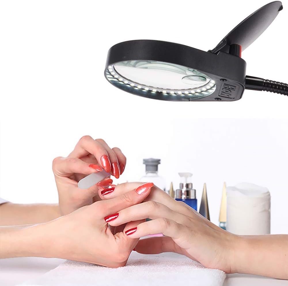 Lowest Price Holulo Magnifying Lamp Magnifying Glass Desktop 3X 10X W/ USB Powered Bright Adjustable Gooseneck Hands Free Magnifier for Reading, Hobbies, Crafts, Workbench