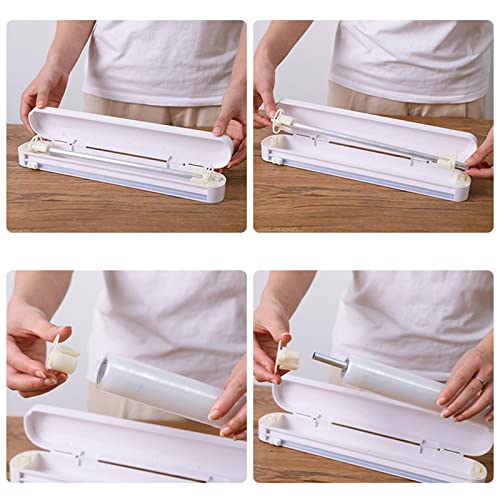 Dispensador de film transparente con corte preciso y rack de acero para organizar tu cocina 5