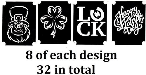 Patricks Day Ireland Collections (Patricks Day Ireland Glitter Airbrush Tattoo Stencils)