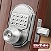 Bravex Keyless Entry Door Lock Deadbolt Keypad Sabbath Lock Stainless Steel 100% Mechanical Pass Code/Key No Risk of Low Power