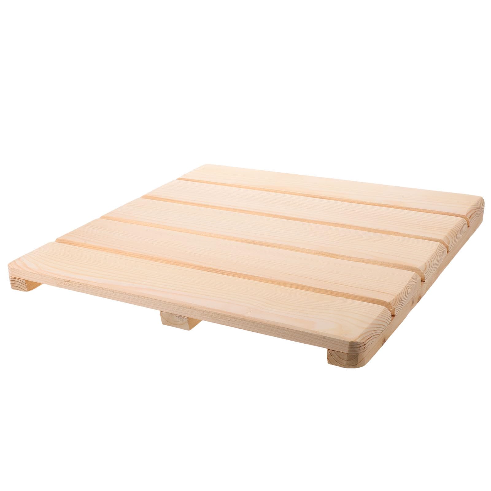 SHINEOFI Alfombrilla de Ducha para Baño de Madera Maciza Antideslizante