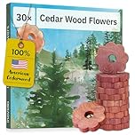 Moth Repellent for Wardrobes : 30 Cedar Wood Rings – Wardrobe Freshener and Natural Moth Repellent for Wardrobes – Cedarwood Moth Repellent – Eco Friendly Moth Protection – Drawer Fresheners – Inovida
