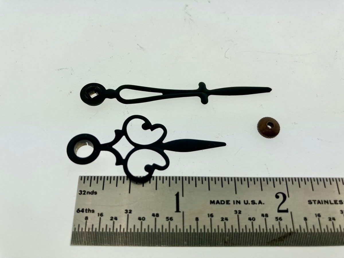 Replacement Part for Hermle Clock Hand Set Original for 4" Dial with Hand nut DIY Clock Assembly Kit – Build Repair with Durable Parts and Precision Tools