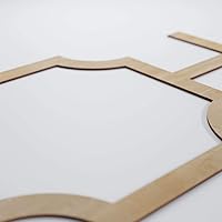 Vista 68 de 19 7/8"W X 11 3/8"H pequeños Bradley decorativos calado madera paneles de pared, aliso