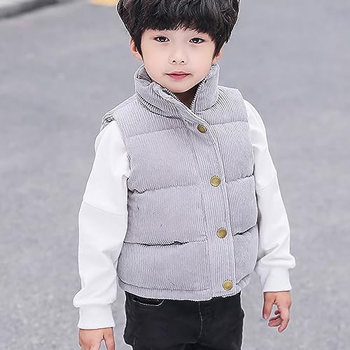Baby Vest for Girls & Boys, Toddler Reversible Vest for Spring & Autumn Baby Warm Jacket Cotton Vest3