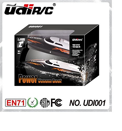 Udirc 2.4GHz High Speed Remote Control Electric Boat (Black) - Thumbnail 3