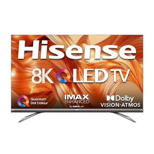 Image of Hisense 189 cm (75 inches) 8K Ultra HD Smart Certified Android QLED TV 75U80G (Metal Gray)