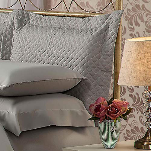 Fronha Matelasse Soft Touch 50x90 Cinza com Abas