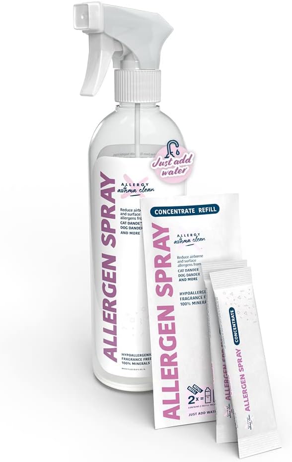 Allergen Bundle (33.8oz Bottle + Refill 2 Pack) -JUST ADD WATER-