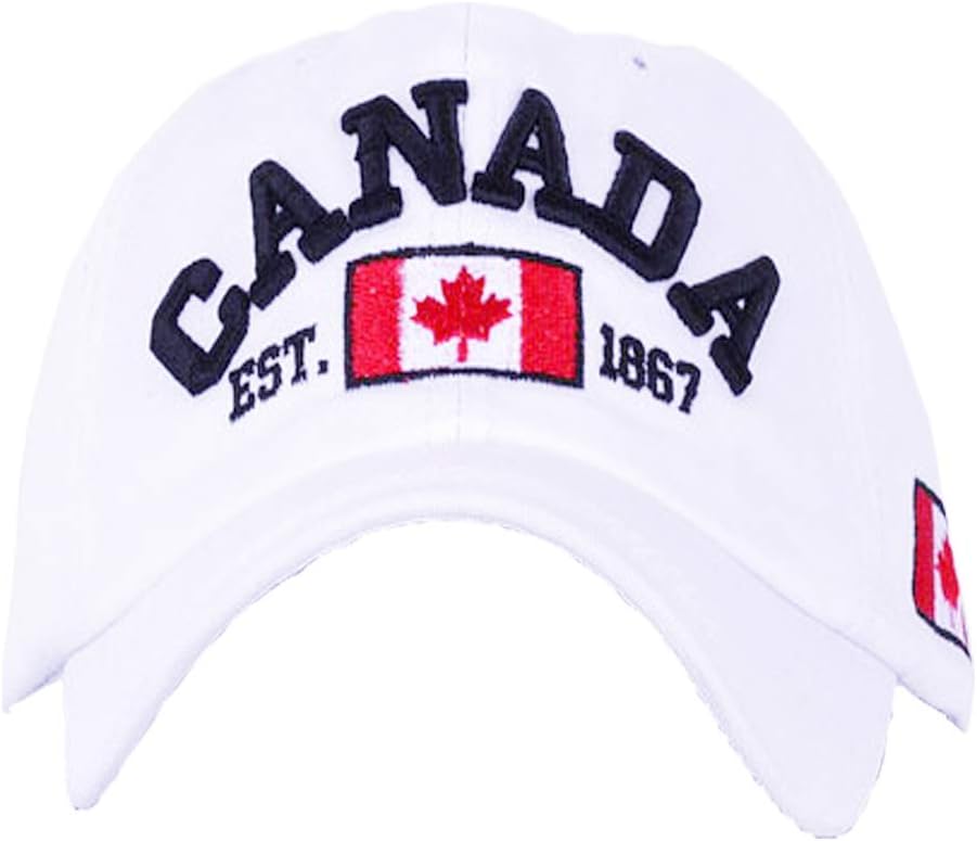 Baseball Cap Canada Flag Hat Adjustable Dad Hat Sunhat Embroidered Cap Outdoor Sun Hats for Adult - Image 7