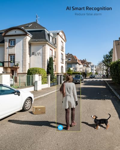 COCOCAM Kamera bezpieczeństwa 2K na zewnątrz, bezprzewodowa z podwójnym obiektywem i podwójnym czujnikiem PIR, słoneczna kamera bezpieczeństwa z baterią 10000 mAh, kamera CCTV z 355°P 90°T, panel słon