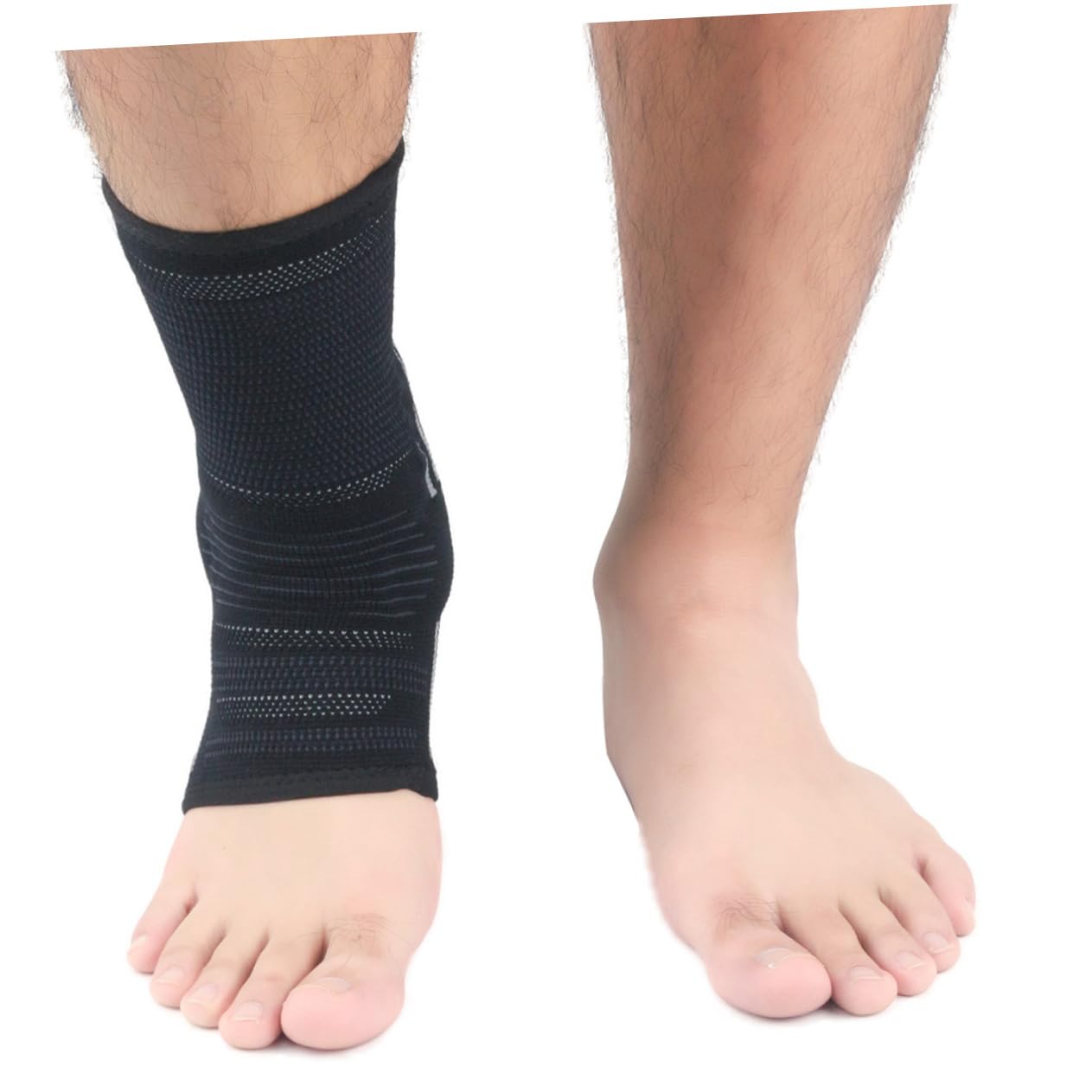 Didiseaon Nkle Support Sleeve for Sports Ankle Brace for Sprained Ankle Breathable Comfortable and Skin-friendly Size Xl Grey