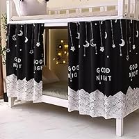 Treer Bettvorhang Hochbett Blackout - Staubdichter Betthimmel 1,5x2,2m Für Etagenbetten