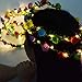 Homeleo 4-Pack LED Rose Flower Wreath Headband Light Up, LED Glowing Girl's Headdress, LED Fairy LED Wrap Crown Festival Tiara Floral Bohemia for Festival Wedding Christmas New Year Halloween Party