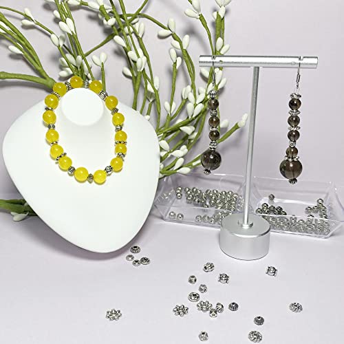 Heather's Cf Silver Spacer Seed Beads For Jewelry Making Bracelet Beads For Bracelets Making Adults Diy Beading Tiny Beads Accessories Metal Beads Aesthetic Beads Jewelry Supplies 500Pcs Bulk Beads #TOP2