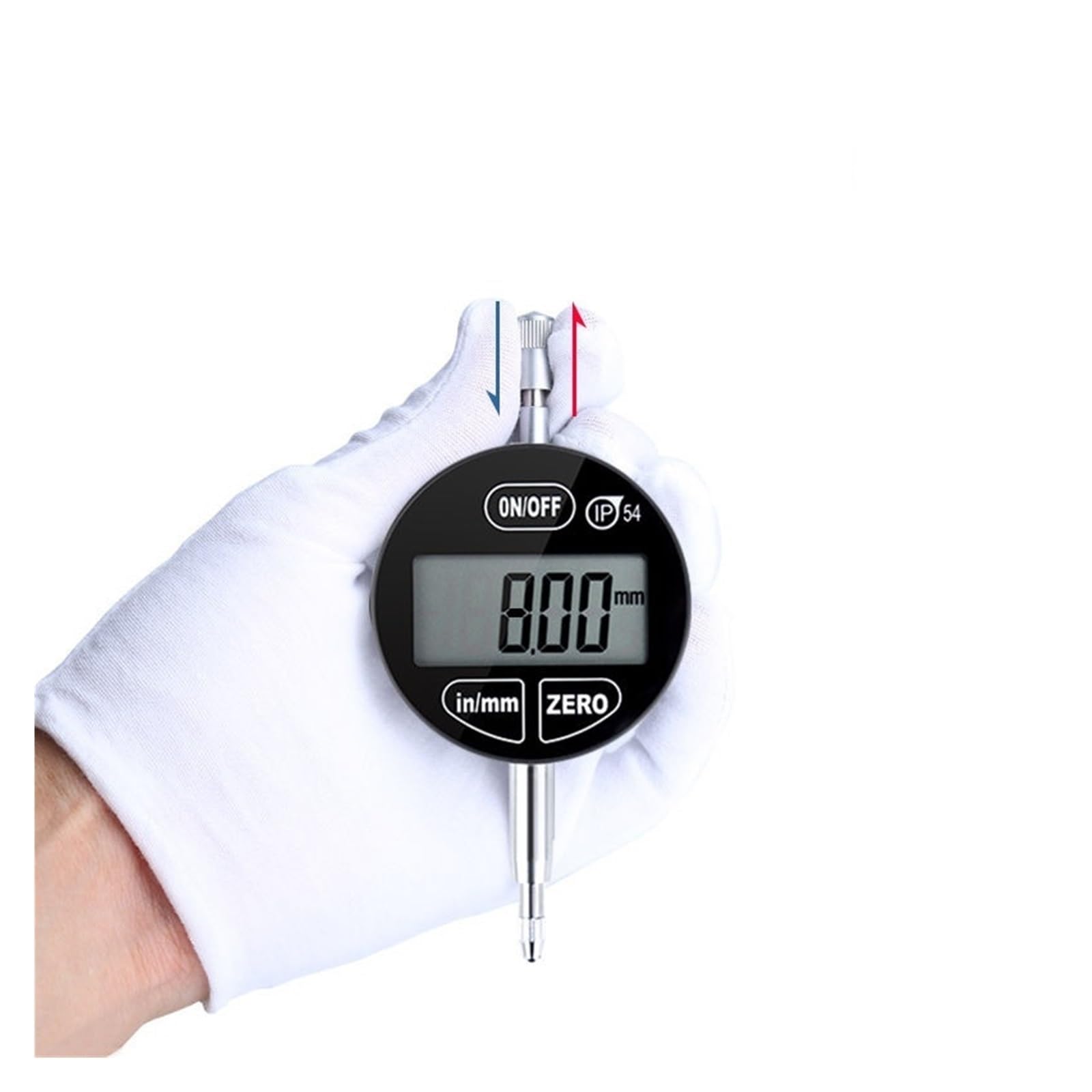 Mikrometr, Precyzyjny wyświetlacz cyfrowy - Miernik procentowy 0,01 mm Mikrometr,001 Mechaniczne narzędzia warsztatowe komparator(0.001mm-IP54-01)