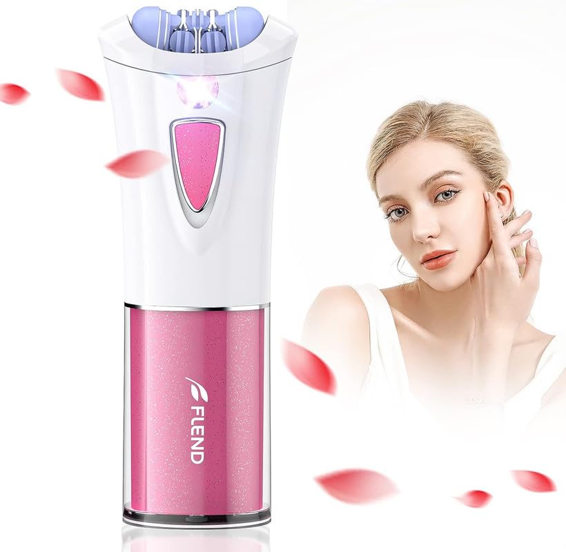 Depiladora para mujer, depiladora facial para mujer con luz LED, depiladora inalámbrica, depiladora facial y corporal, depiladora eléctrica para mujer, depiladora para zonas íntimas