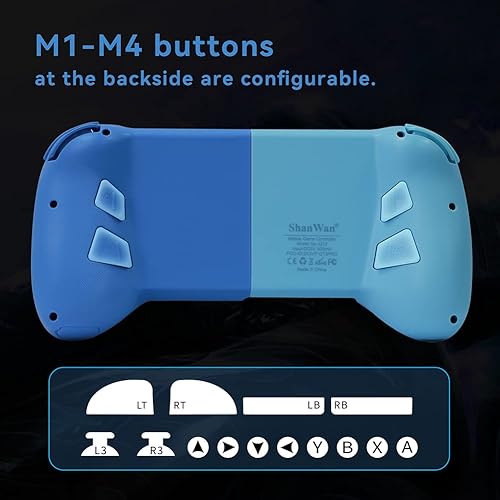Vista 69 de ShanWan Mobile Game Controller for Android with 4 Mapping button, Bluetooth Wireless Gamepad Designed for Xbox Game Pass Ultimate, Steam Link