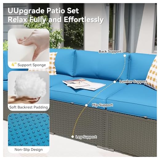 Aoxun 7-Piece Outdoor Patio Furniture Set