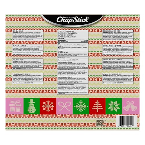 ChapStick Advent Calendar 2025 – Cozy Countdown to Christmas, Variety 12-Pack Lip Balm Gift Set, Holiday Gifts for Women, Men, Teens, Coworkers, Grandpa & Grandma Gifts, 0.15 Oz Ea - Thumbnail 5