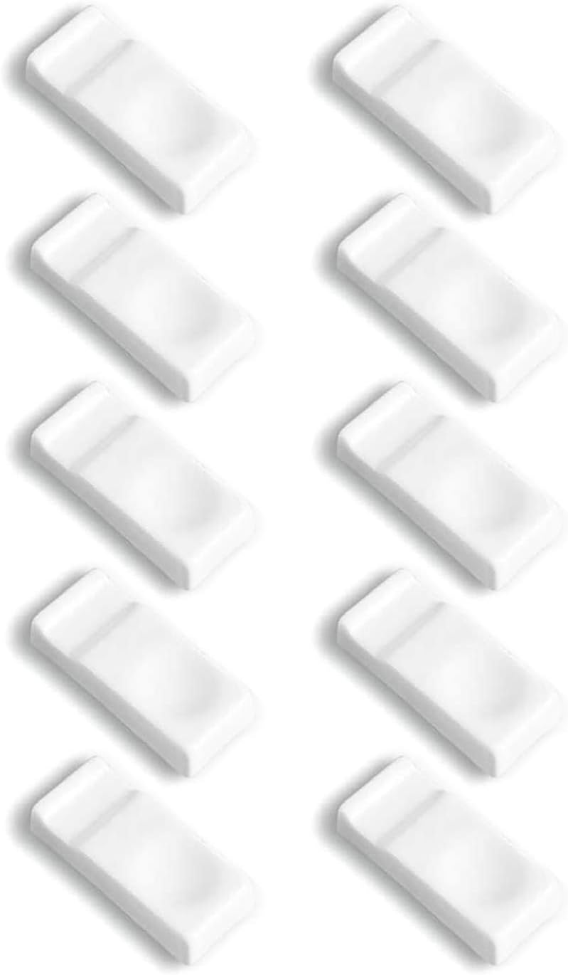 Ceramic Chopstick Rests Holder Blue and White Porcelain Chopsticks Stand for Home Party 10pcs