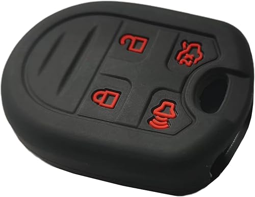 Miniatura 4 de Funda de goma de silicona para llavero compatible con Ford Edge Escape Expedition Explorer F-150 F-250 Super F-350 Super Flex Focus Fusion Mustang