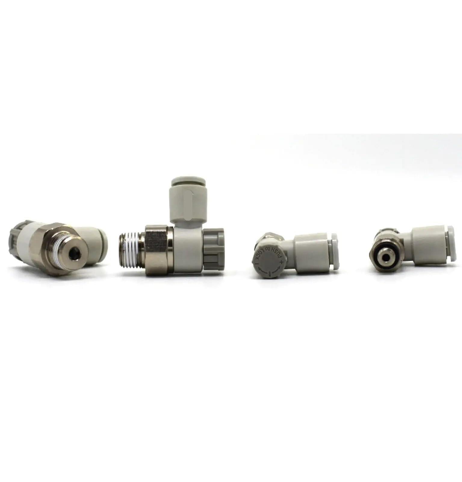 Vanne de régulation débit air AS2201F-02-04S pour raccord pneumatique mâle 1/4 tube 4mm