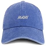 Trendy Apparel Shop Mami Embroidered Pigment Dyed Cotton Baseball Cap