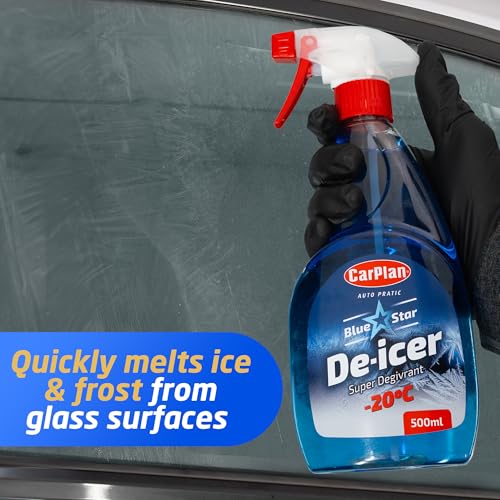 CarPlan TDI501 Blue Star Winter De Icer Trigger Spray 500ml x 4 - Image 2