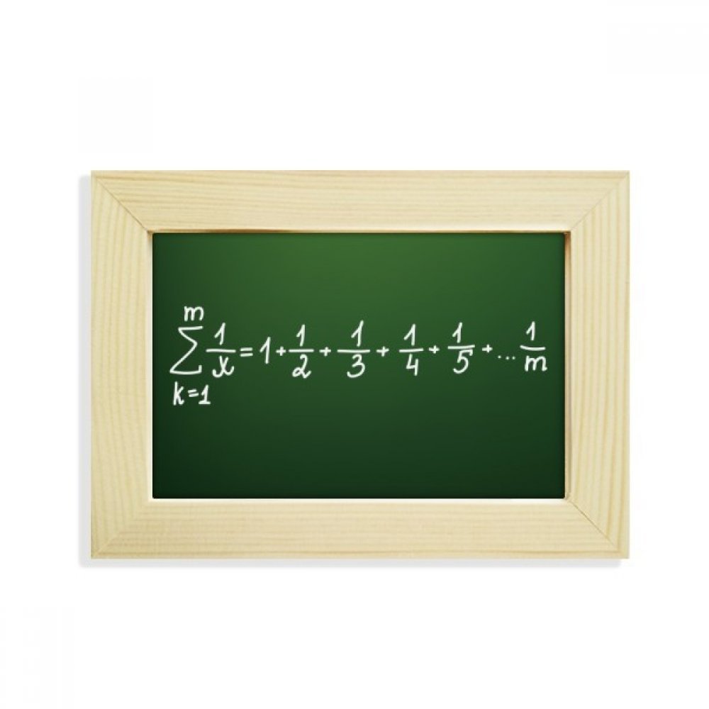 Matemáticas fórmulas marco madera arte escritorio pintura foto 5x7