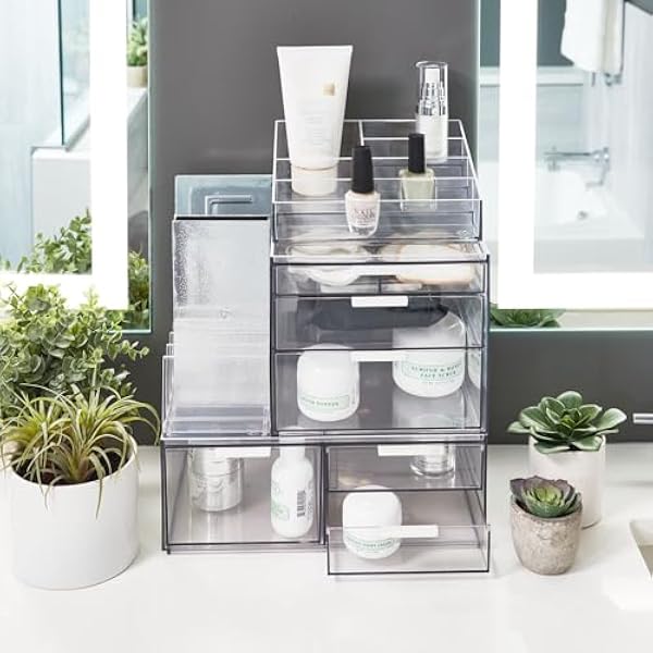Idesign The Sarah Tanno Collection Cosmetics Organiser пластик прозрачный 20 5 x 10 2 x 9 3 см